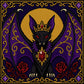 Gothic Bat Queen cross stitch pattern by DarkStitchCo — instant PDF download with bonus patterns