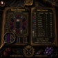 Gothic Cathedral Stained Glass cross stitch pattern shown with DMC floss thread color palette