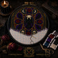 Gothic Cathedral Stained Glass cross stitch black and white symbol chart preview — printer friendly