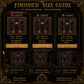 Gothic Cathedral Stained Glass cross stitch finished on white Aida fabric with embroidery hoop