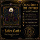 Gothic Fallen Angel cross stitch pattern by DarkStitchCo — instant PDF download with bonus patterns
