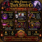 Gothic Grim Reaper cross stitch gift idea for gothic stitchers and dark fantasy lovers