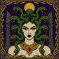 Gothic Medusa cross stitch pattern by DarkStitchCo — instant PDF download with bonus patterns