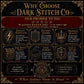 Gothic Vampire Lord cross stitch finished piece framed on dark gothic wall — handmade home decor