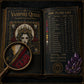 Gothic Vampire Queen Portrait cross stitch gift idea for gothic stitchers and dark fantasy lovers