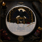 Raven Hourglass cross stitch gift idea for gothic stitchers and dark fantasy lovers