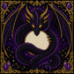 Shadow Dragon Moon cross stitch pattern by DarkStitchCo — instant PDF download with bonus patterns