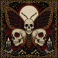Skull Butterfly Memento Mori cross stitch pattern PDF — dark fantasy 130x130 design by DarkStitchCo