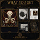 Skull Butterfly Memento Mori cross stitch color chart preview with full DMC floss code list