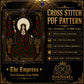 The Empress Tarot Card Iii cross stitch pattern PDF — dark fantasy 130x130 design by DarkStitchCo
